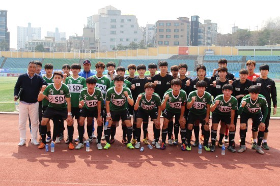 서울디지털대학교 축구팀. 사진=서울디지털대학교.