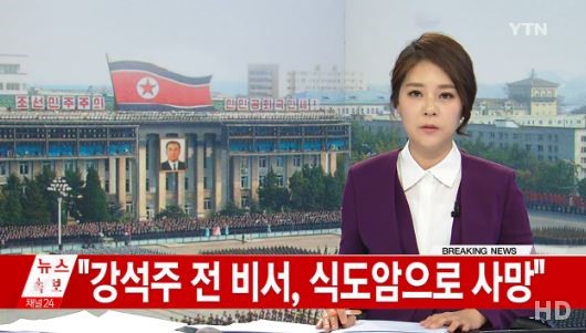 北 강석주 식도암으로 사망
출처:/ YTN 방송화면 캡처