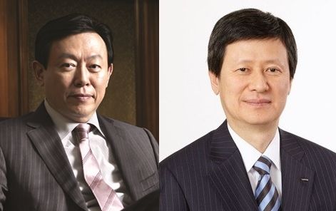 (왼쪽부터) 신동빈 롯데그룹 회장과 신동주 전 일본 롯데홀딩스 부회장. 사진=넥스트데일리 DB