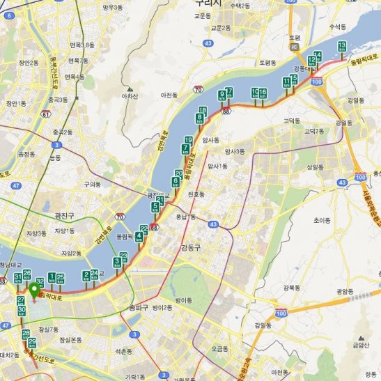 고구려 마라톤 대회 32.195km 코스