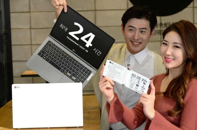 LG전자가 배터리 용량을 대폭 늘려 한 번 충전으로 최대 24시간 동안 사용이 가능한 노트북 '올데이 그램'을 출시했다.
