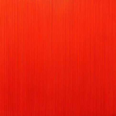 김현식, Who likes orange, Epoxy resin. Acrylic color, 100x100cm 2016