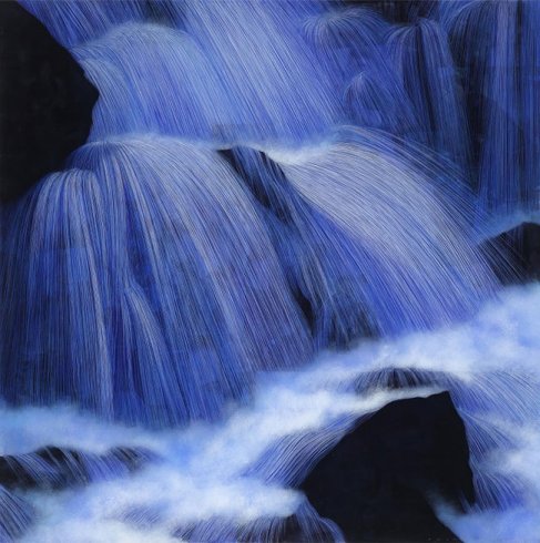 김현식, 사이공간-Illusion, Epoxy resin, Acrylic color, 90x90cm 2012