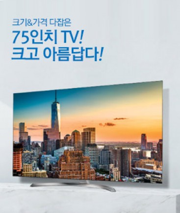 올해 온라인몰에서 TV 판매의 트렌드는 가성비를 앞세운 ‘대형’제품이 이끈 것으로 나타났다. 사진=에누리 가격비교 제공