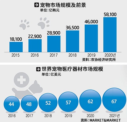 韩国养宠物家庭增加 宠物家电、服务市场快速发展