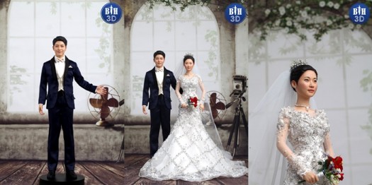 신랑·신부의 특별한 순간을 담은 웨딩 선물로 웨딩피규어가 부상하고 있다. 3D프린터를 활용해 제작하는 웨딩피규어는 신랑·신부의 외형뿐만 아니라 드레스나 턱시도의 디테일까지 구현해 기념적인 순간을 간직할 수 있다는 점에서 각광받고 있는 것이다. 사진=BH3D조형학원 제공