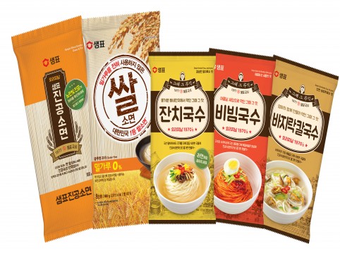샘표의 국수 전문 브랜드인 ‘샘표국시'의 최근 제품들. 사진=샘표 제공