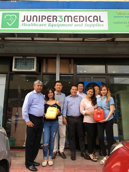라디안, 필리핀·태국에 AED 수출 시작