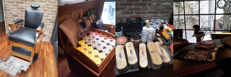 바버샵만의 인테리어와 소품들