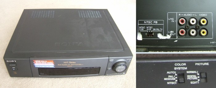 NTSC방식과 PAL방식 모두 재생 가능한 Sony사의 Full Multi System, NICAM. 재생 방식과 출력 방식을 선택할 수 있다.