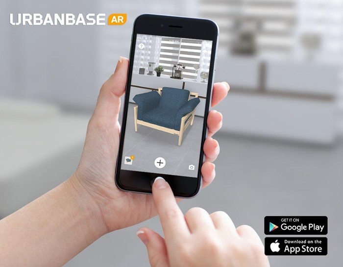 어반베이스의 ‘Urbanbase AR’ 앱 화면