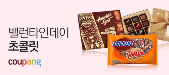 쿠팡은 올해 밸런타인데이를 맞아 국내·외 유명 브랜드의 초콜릿 상품을 선보이고 있다. 사진=쿠팡 제공