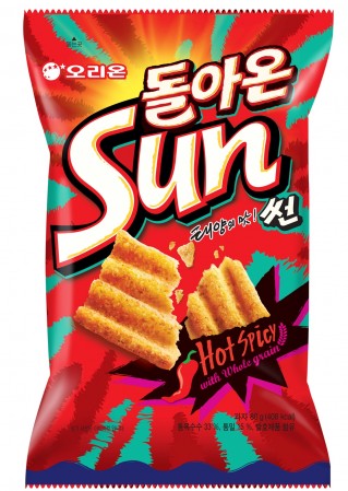오리온이 2년 전 이천공장 화재로 생산라인이 손실돼 판매를 중단할 수밖에 없었던 ‘태양의 맛 썬’을 재출시 했다. 사진=오리온 제공