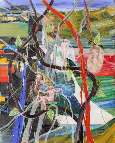 ‘The pond of veiled Ophelia, oil on canvas, 162×130cm, 2018’. 사진=권여현 제공