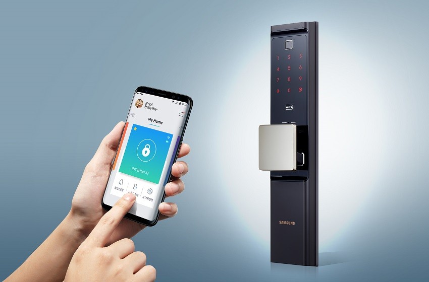 삼성SDS 와이파이 일체형 IoT 스마트 도어록(제품명: SHP-DR900)