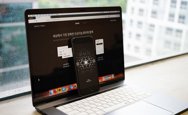 사진 = 웹과 모바일에서 서비스가 가능한 산타토익 ⓒ 이영화