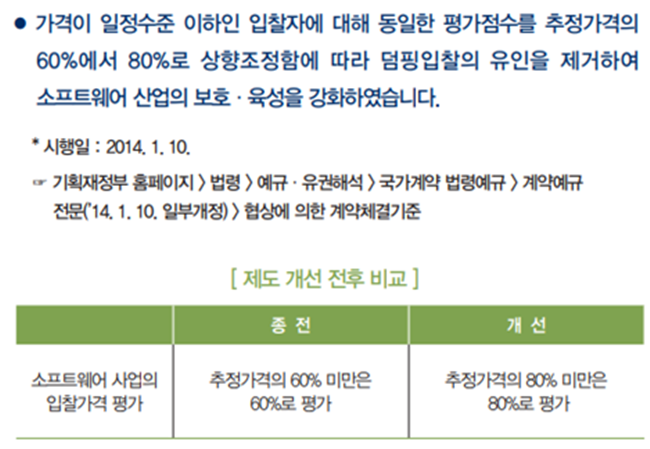 기획재정부 발간, `2014년도 국가계약제도 이렇게 달라집니다`
