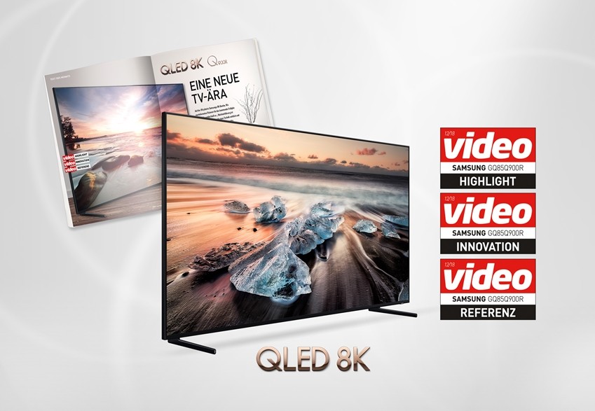삼성 ‘QLED 8K’ TV, 독일 ‘비디오’지 역대 최고점 평가···연이은 글로벌 호평