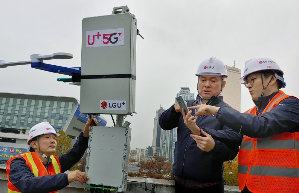 LG U+ 하현회 부회장, 5G망 현장 점검 및 안전사고 유의 당부