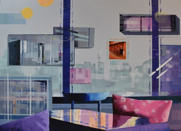 ‘Where is purple, acrylic on canvas, 130.3×97.0, 2017’. 사진=김정민 제공