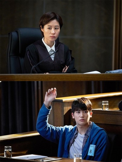 재판장 '준겸'과 배심원 '남우'는 과연 같은 평결을 낼 수 있을까? = 영화 '배심원들' 스틸 컷