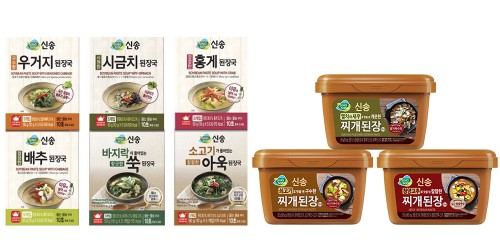 즉석된장국 6종 찌개된장 3종 출처=신송식품