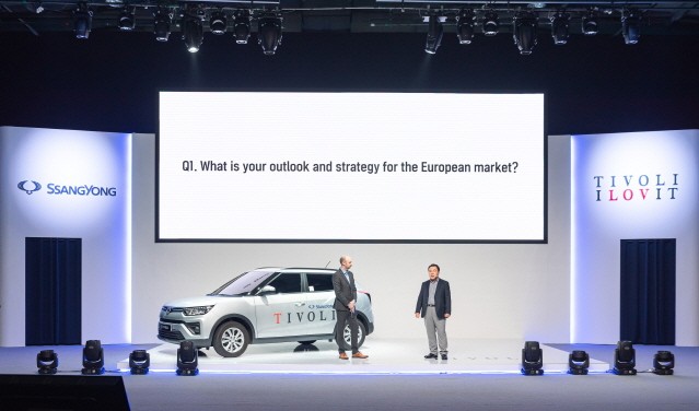 쌍용자동차, 유럽시장에 티볼리 G1.2T 온라인 론칭