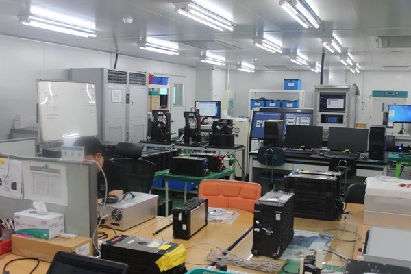 Picture of Mintech’s laboratory testing batteries