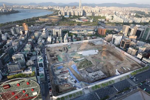 삼성동 현대자동차그룹 글로벌비즈니스센터(GBC)건립 부지 사진 = 뉴스1