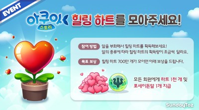 선데이토즈, '아쿠아스토리' 사회공헌 활동 진행