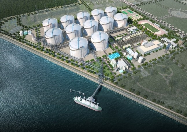 동북아 액화천연가스(LNG) 허브 터미널' 조감도(제공:한양)