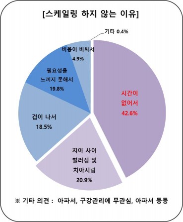 스케일링 건보적용 8년…3명 중 1명은 “몰라”