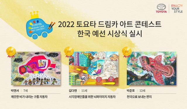 토요타, ‘2022 드림카 아트 콘테스트’ 한국 예선 시상식 열어