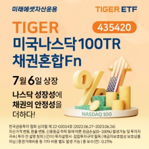 미래에셋, TIGER 미국나스닥100TR채권혼합Fn ETF 거래이벤트