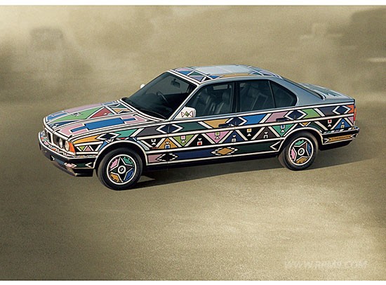 ▲ 12. Esther Mahlangu (ZA) 1991 BMW 525i