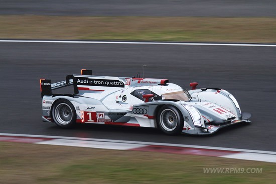 ▲ 2012 WEC 챔피언, 아우디 R18 e-트론 콰트로