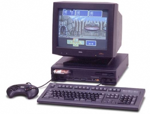 세가가 IBM과 공동 개발한 PC와 메가드라이브의 복합기 ‘테라 드라이브’. 80286에 메가드라이브 카트리지를 구동 시킬 수 있는 독특한 형태의 하드웨어였다.