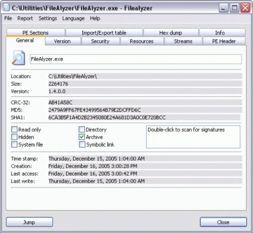 파일 알라이저(FileAlyzer) 세이퍼-네트워크(www.safer-networking.org)