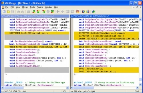 윈머지 익스페러멘털(WinMerge Experimental) 소스포제(sourceforge.net/projects/winmerge)