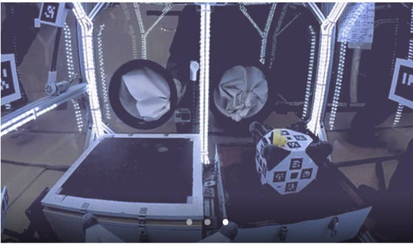 고슴도치로봇이 토네이도기능을 보여주기 직전.사진=나사,JPL,스탠포드대
