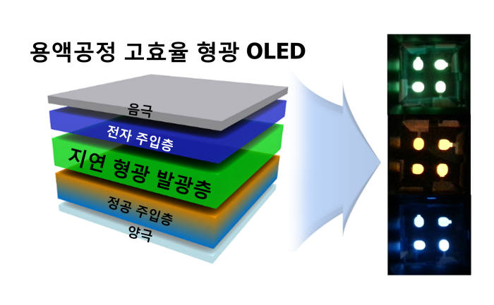 이태우 포스텍 교수가 개발한 지연 형광 발광다이오드