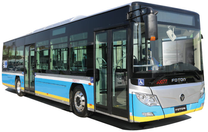 포톤이 올해 한국에 출시하는 전기버스 주력 모델 `그린 어스`.