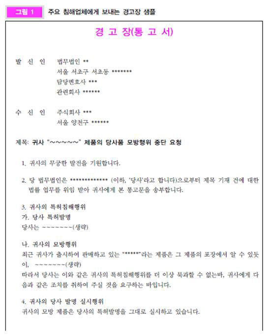 오성환의 특허<5>제품 침해애 데해 대처하는 방법은…
