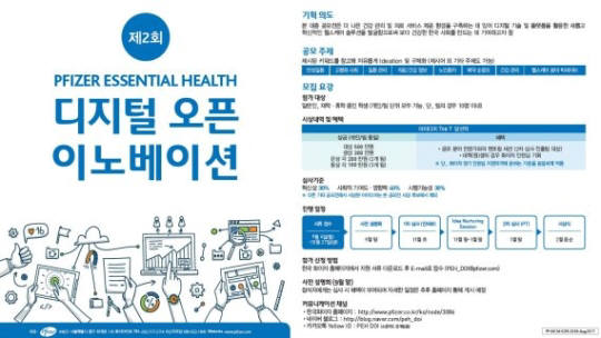 한국화이자, 제 2회 '디지털 오픈 이노베이션' 공모전