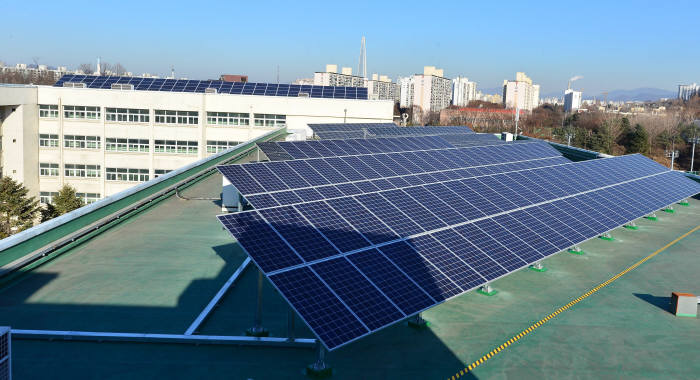 수도전기공업고등학교 옥상 태양광