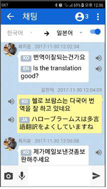 헬로브람스 다국어 대화방