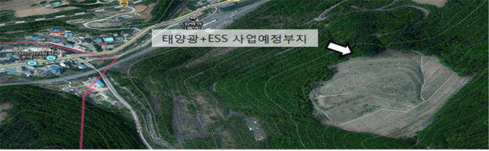 태양광 단지가 들어설 강원도 함백탄광 폐광부지.