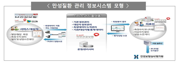 만성질환 관리 정보시스템 구현도