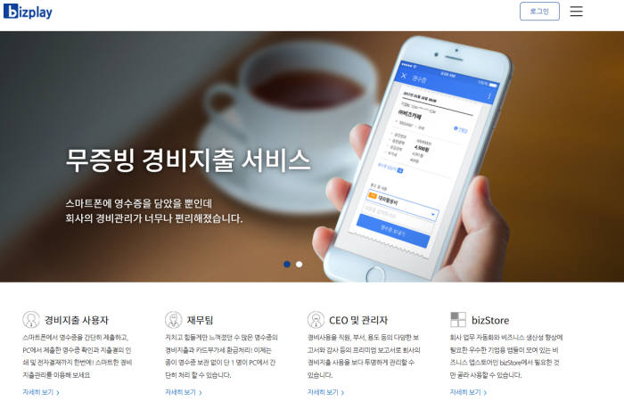 비즈플레이, 경비지급관리 서비스 오픈