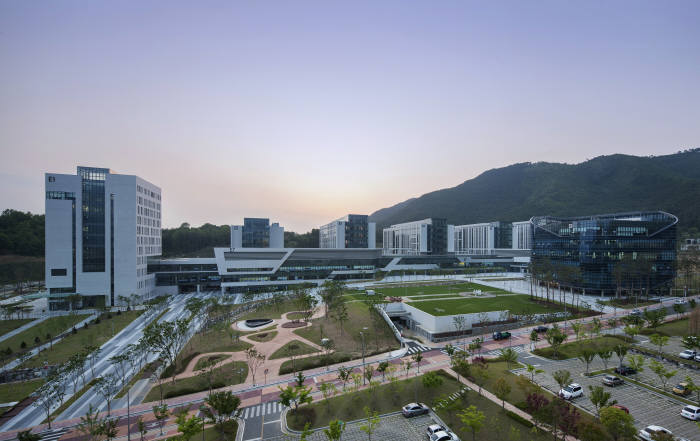 대구경북과학기술원 캠퍼스 전경.